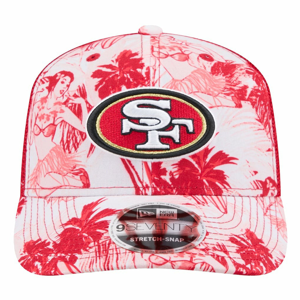 San Francisco 49ers New Era Hula 9SEVENTY Adjustable Trucker Hat Scarlet