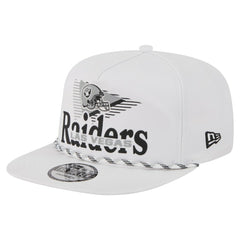 Las Vegas Raiders New Era Collide Golfer Snapback Hat White