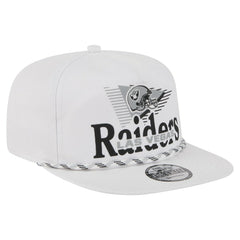 Las Vegas Raiders New Era Collide Golfer Snapback Hat White
