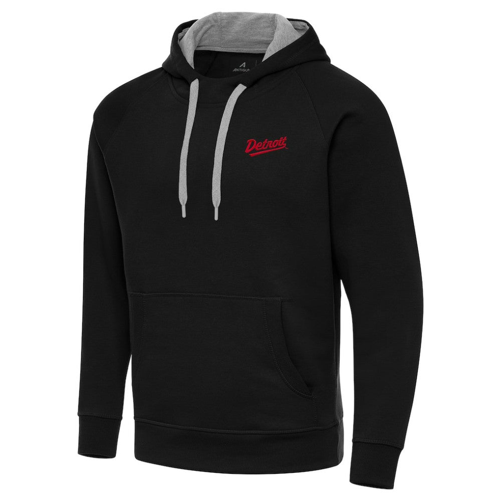 NHL Detroit Red Wings Antigua 2025 NHL Stadium Series Victory Pullover Hoodie - Black
