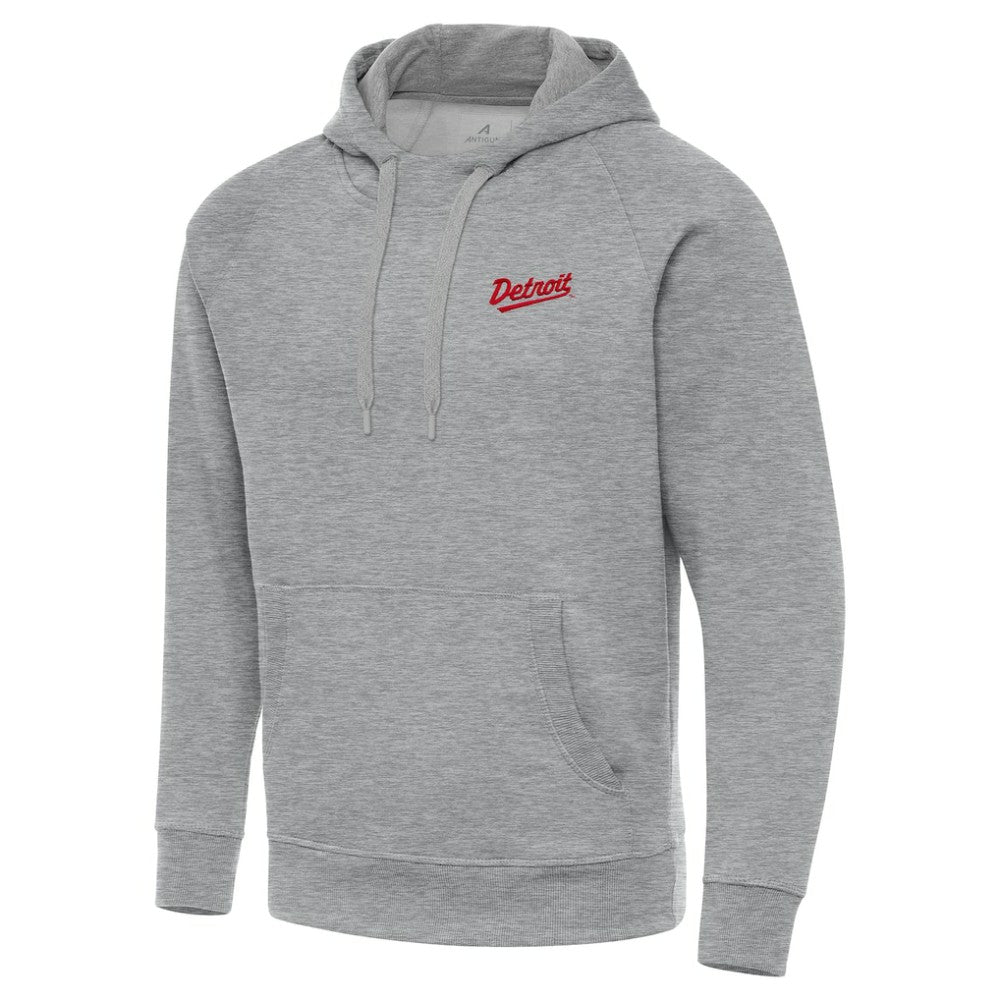 NHL Detroit Red Wings Antigua 2025 NHL Stadium Series Victory Pullover Hoodie - Heather Gray