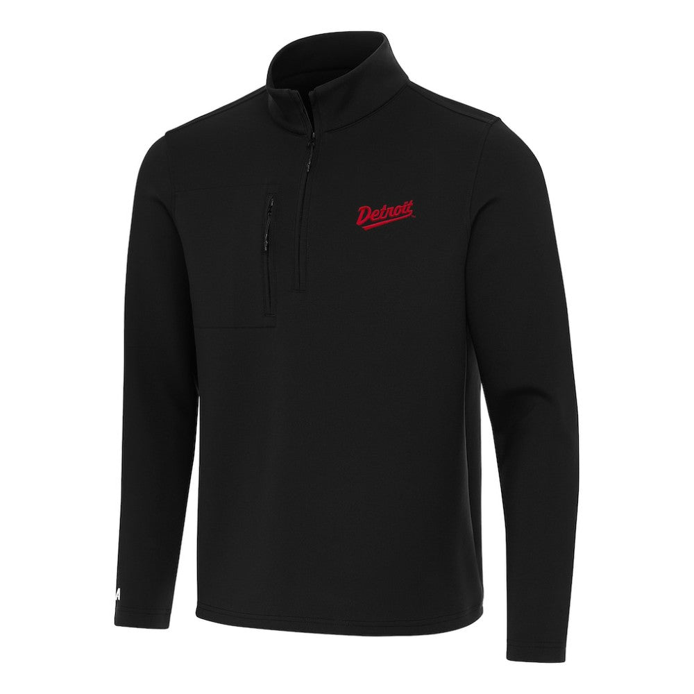 NHL Detroit Red Wings Antigua 2025 NHL Stadium Series Insider Quarter-Zip Top - Black