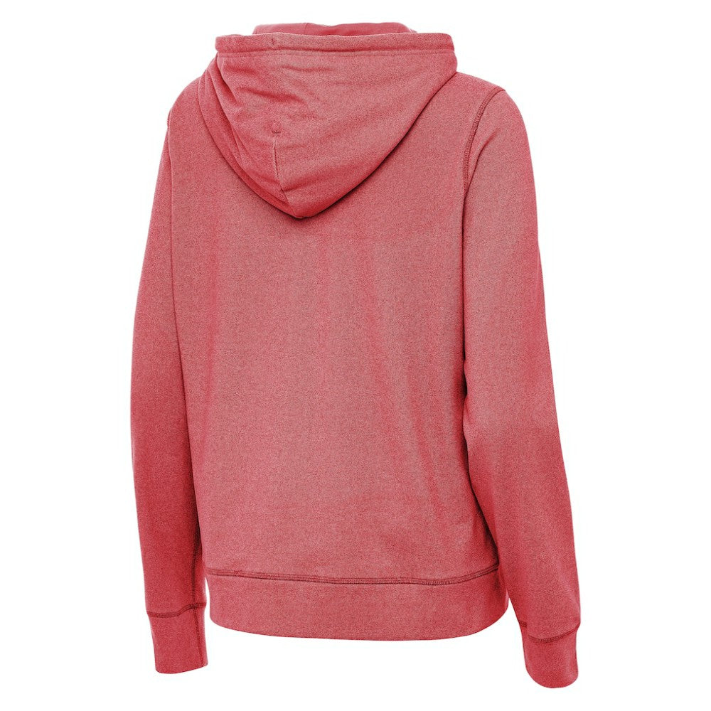NHL Detroit Red Wings Antigua Women's 2025 NHL Stadium Series Justice Pullover Hoodie - Heather Red
