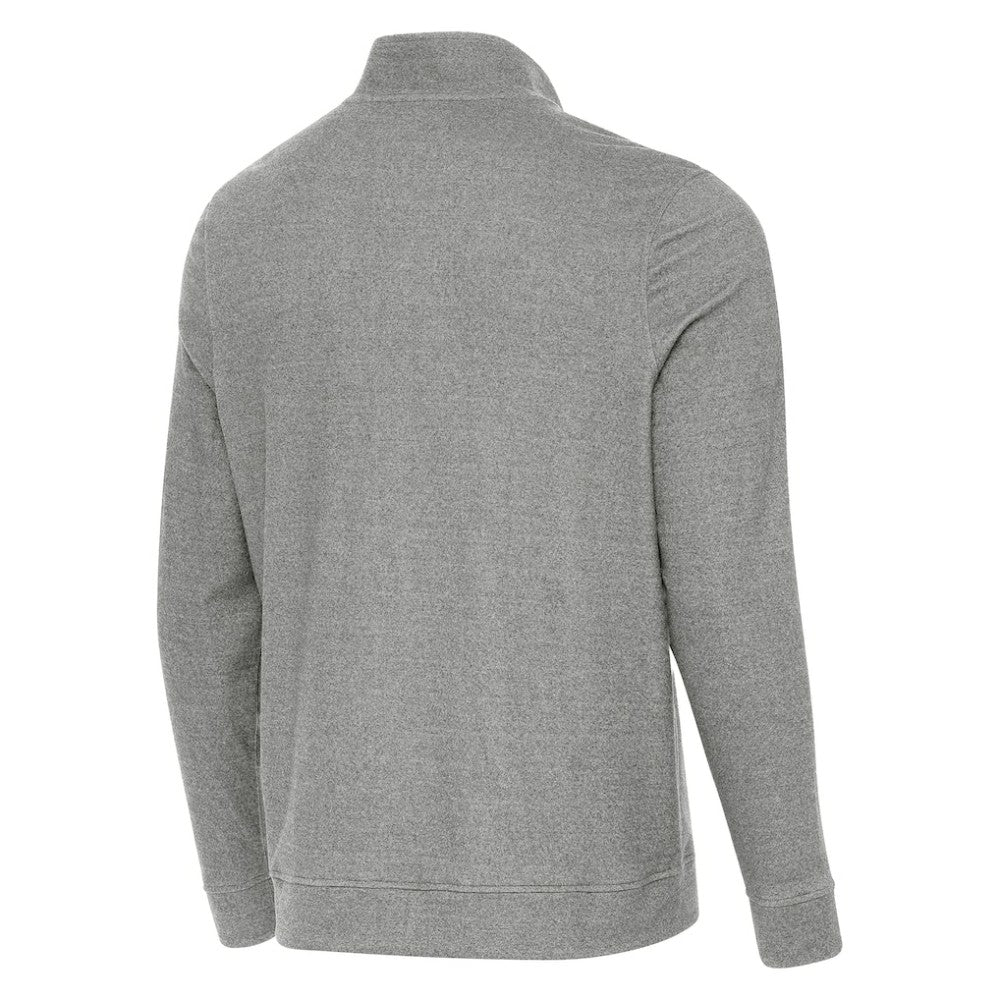 NHL Detroit Red Wings Antigua 2025 NHL Stadium Series Subtle Quarter-Zip Top - Heather Black