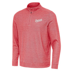 NHL Detroit Red Wings Antigua 2025 NHL Stadium Series Subtle Quarter-Zip Top - Heather Red