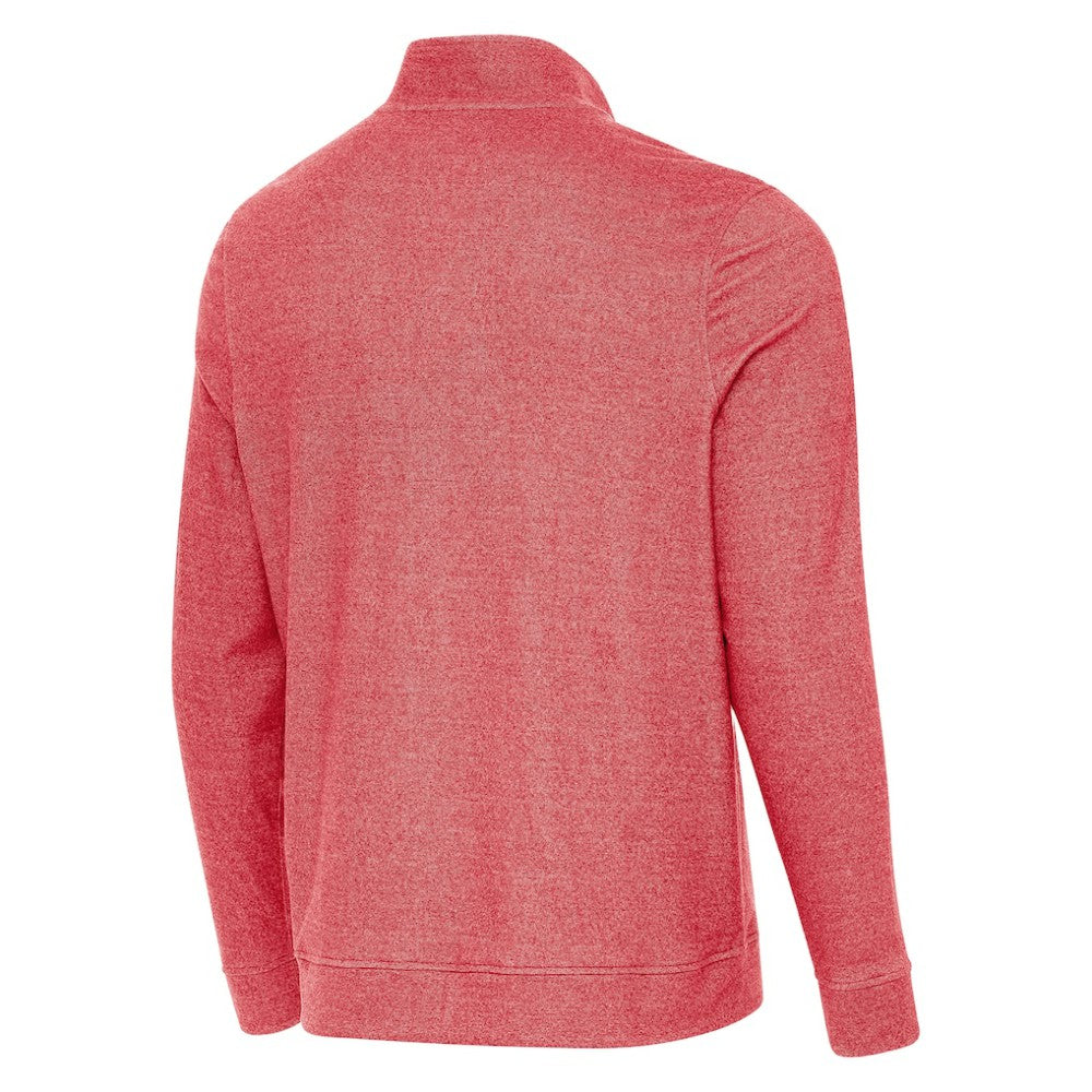 NHL Detroit Red Wings Antigua 2025 NHL Stadium Series Subtle Quarter-Zip Top - Heather Red