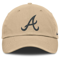 Atlanta Braves Nike Club Adjustable Hat - Khaki Hats