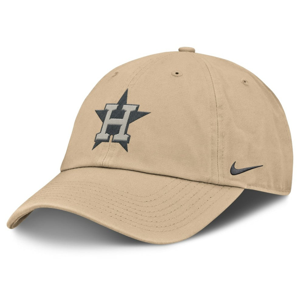 Houston Astros Nike Club Adjustable Hat - Khaki Hats
