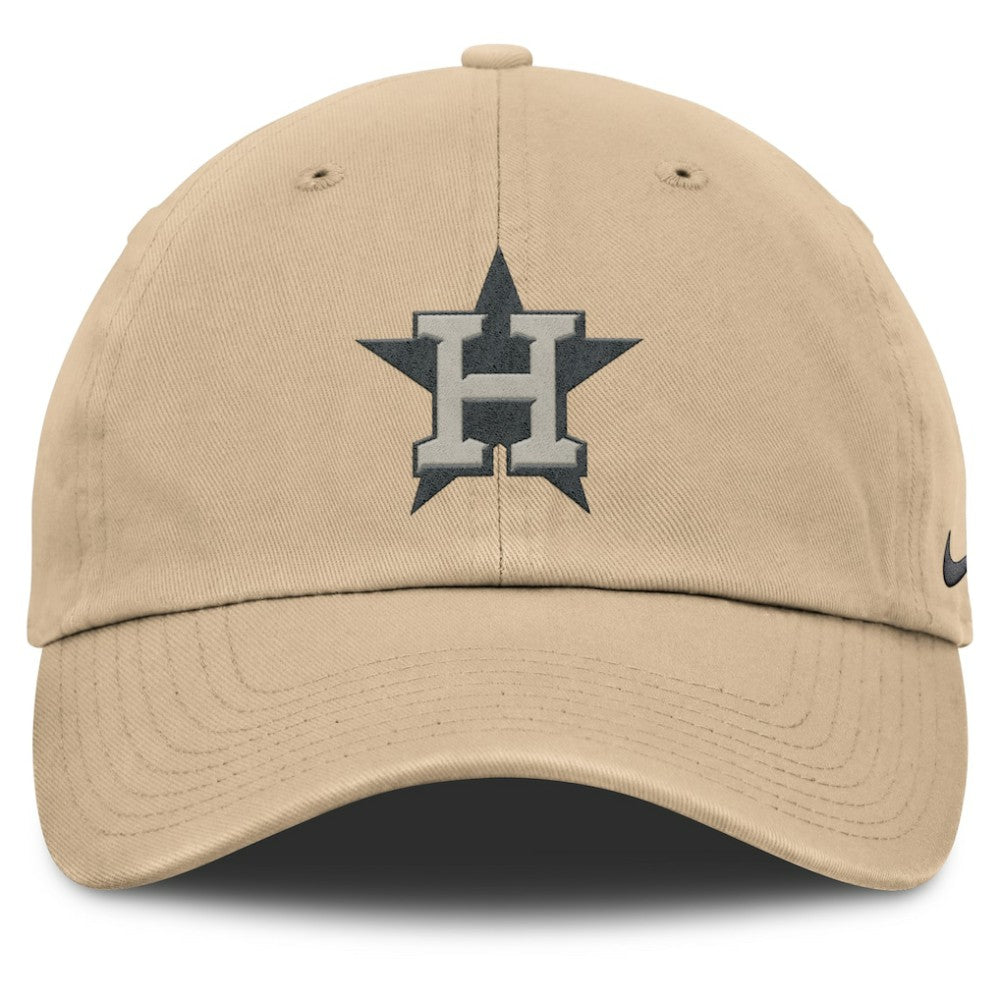 Houston Astros Nike Club Adjustable Hat - Khaki Hats