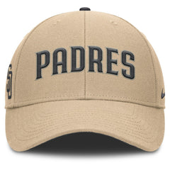 San Diego Padres Nike Rise Adjustable Hat - Khaki Hats