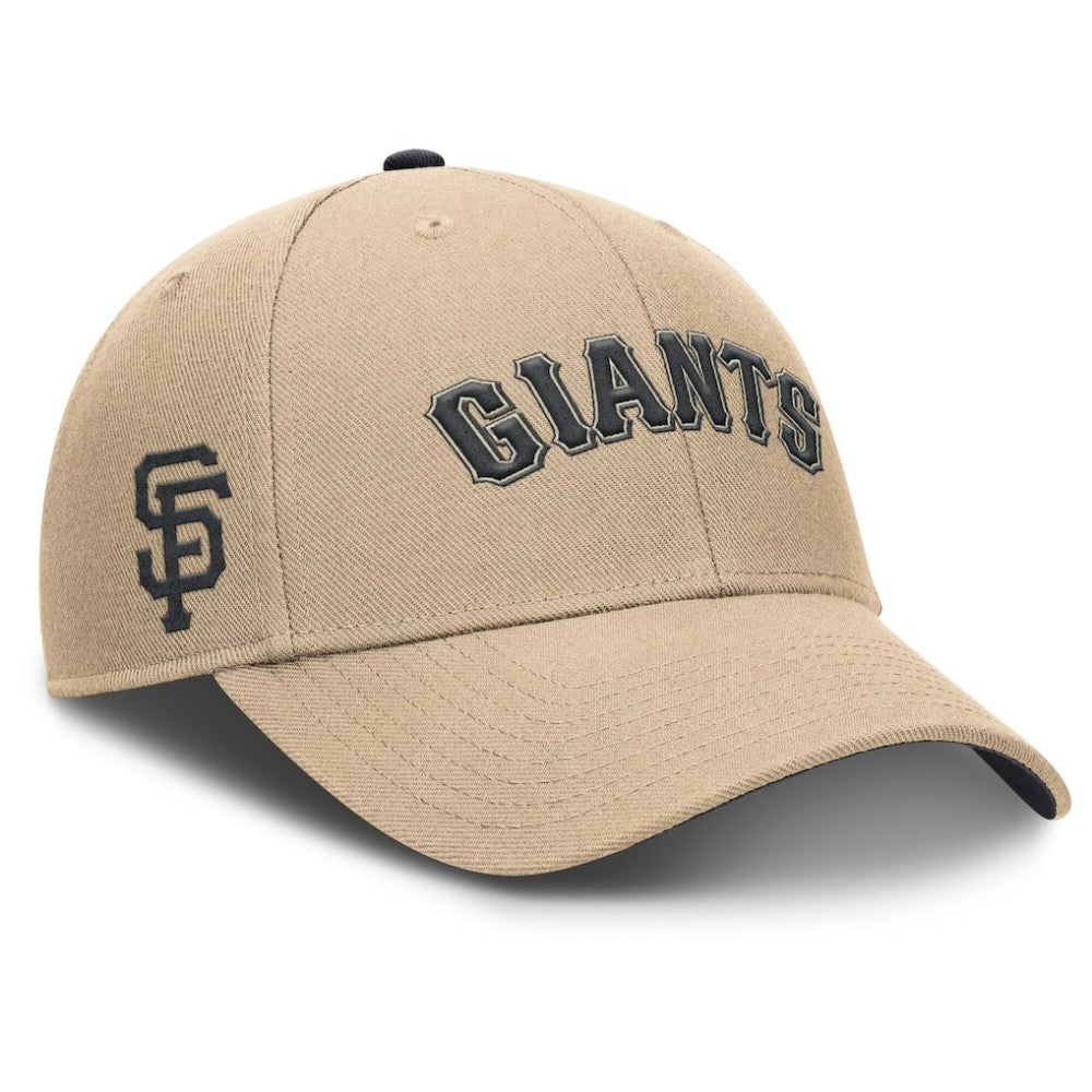 San Francisco Giants Nike Rise Adjustable Hat - Khaki Hats