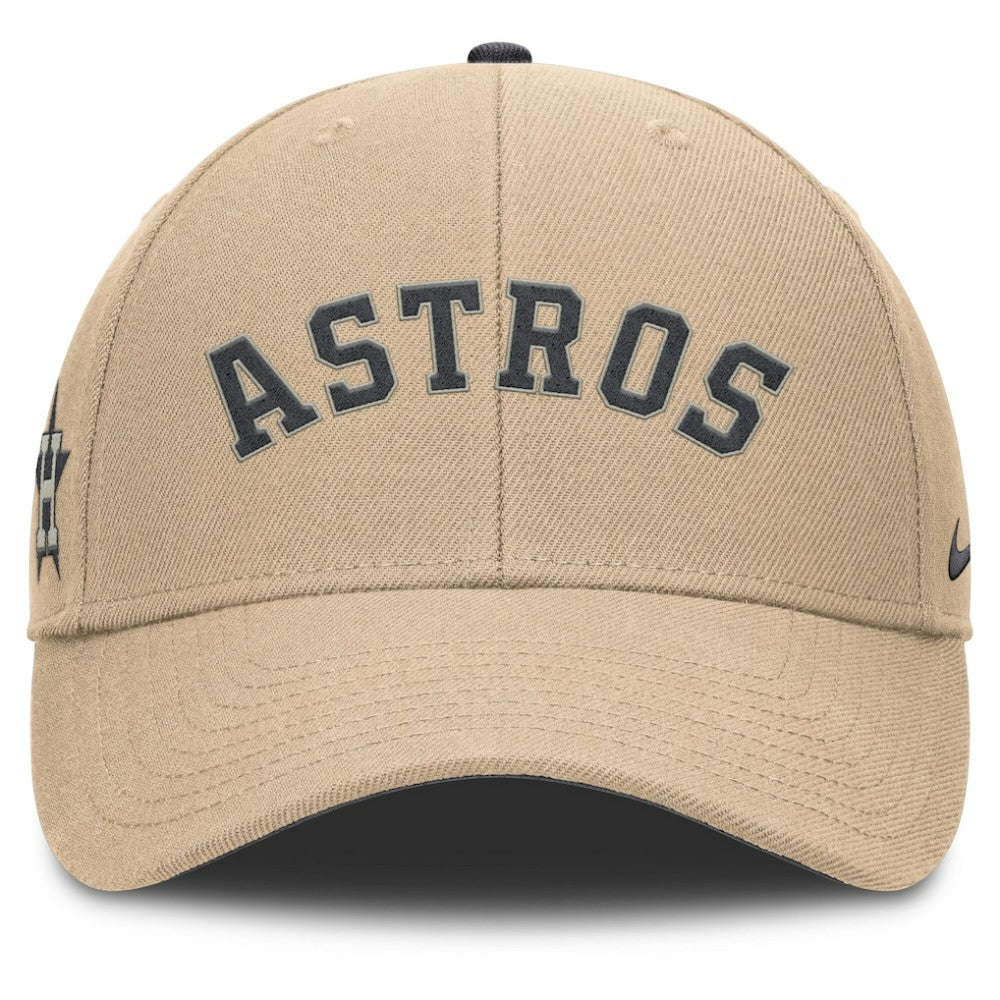 Houston Astros Nike Rise Adjustable Hat - Khaki Hats