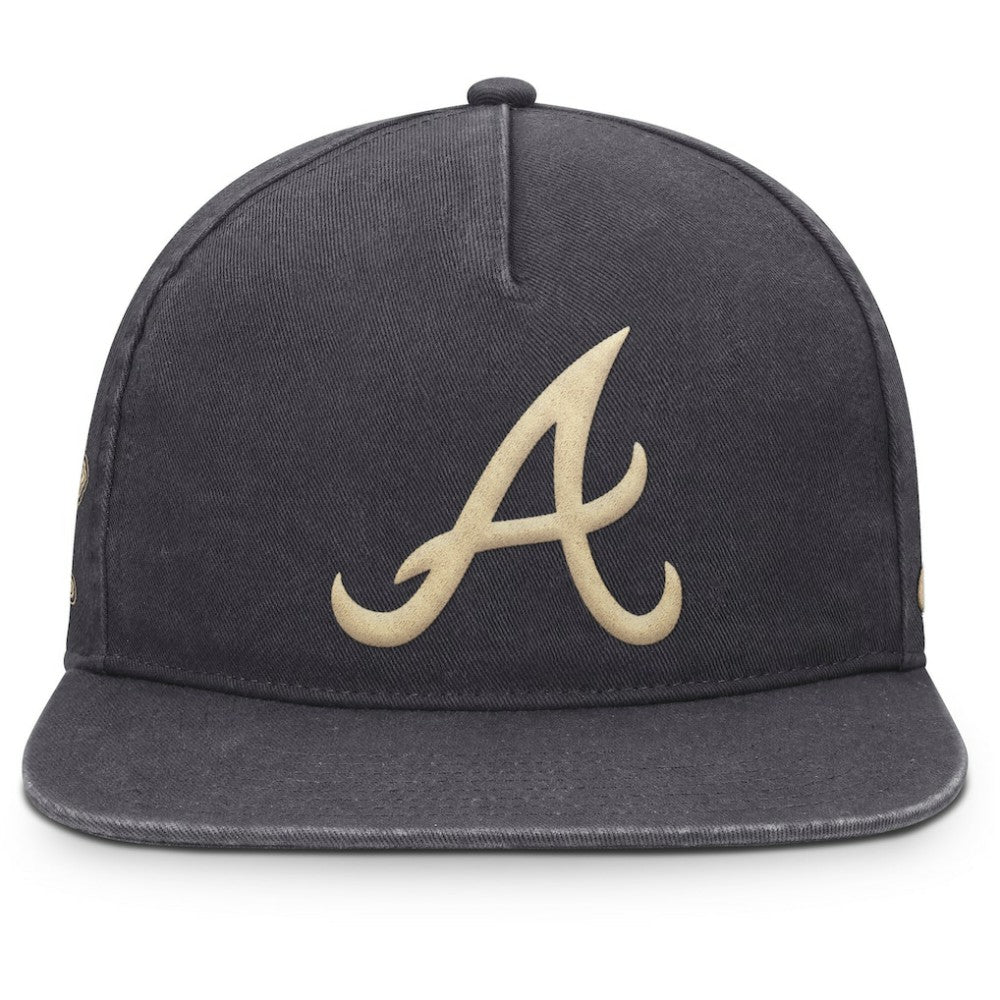 Atlanta Braves Nike Monotone Pro Adjustable Hat - Anthracite Hats