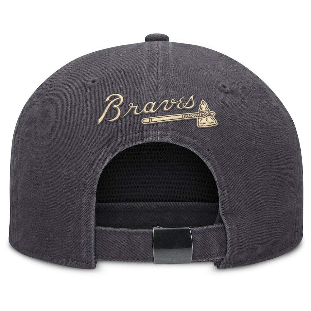 Atlanta Braves Nike Monotone Pro Adjustable Hat - Anthracite Hats