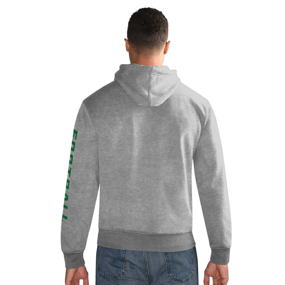Philadelphia Eagles Starter Vintage Pullover Hoodie Heather Gray