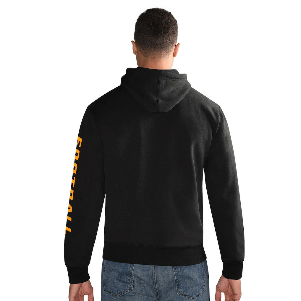 Pittsburgh Steelers Starter Vintage Pullover Hoodie Heather Gray