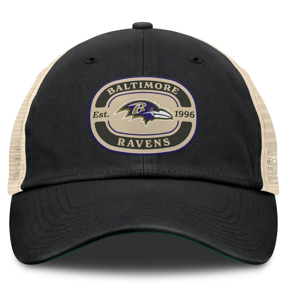 Baltimore Ravens Top of the World Team Patch Adjustable Hat Black