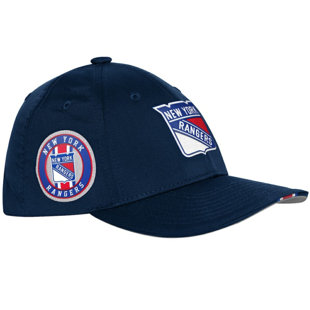 NHL New York Rangers Fanatics Youth 2025 NHL Draft Authentic Pro On-Stage Podium Adjustable Hat - Navy