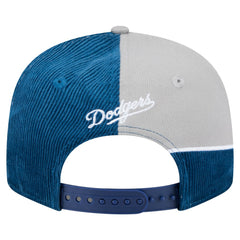 Los Angeles Dodgers New Era Retro Split Corduroy Snapback Hat - Royal/Gray Hats