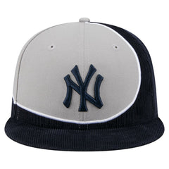 New York Yankees New Era Retro Split Corduroy Snapback Hat - Navy/Gray Hats