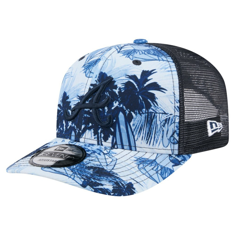 Atlanta Braves New Era Hula Trucker 9SEVENTY Adjustable Hat - Navy Hats
