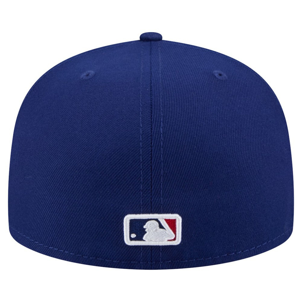 Texas Rangers New Era Yarn Stitch 59FIFTY Fitted Hat - Royal Hats