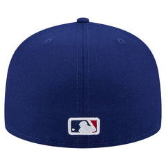 Texas Rangers New Era Yarn Stitch 59FIFTY Fitted Hat - Royal Hats