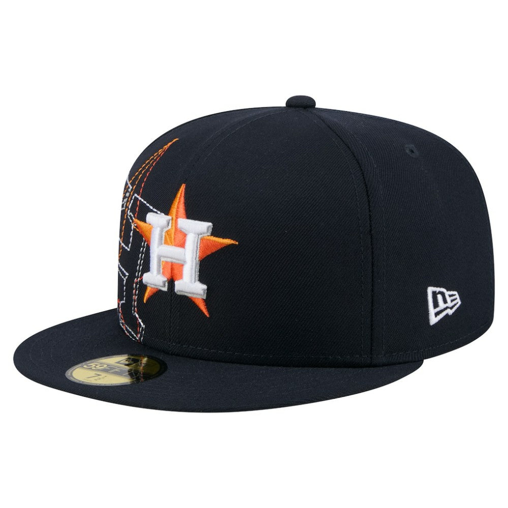 Houston Astros New Era Yarn Stitch 59FIFTY Fitted Hat - Navy Hats