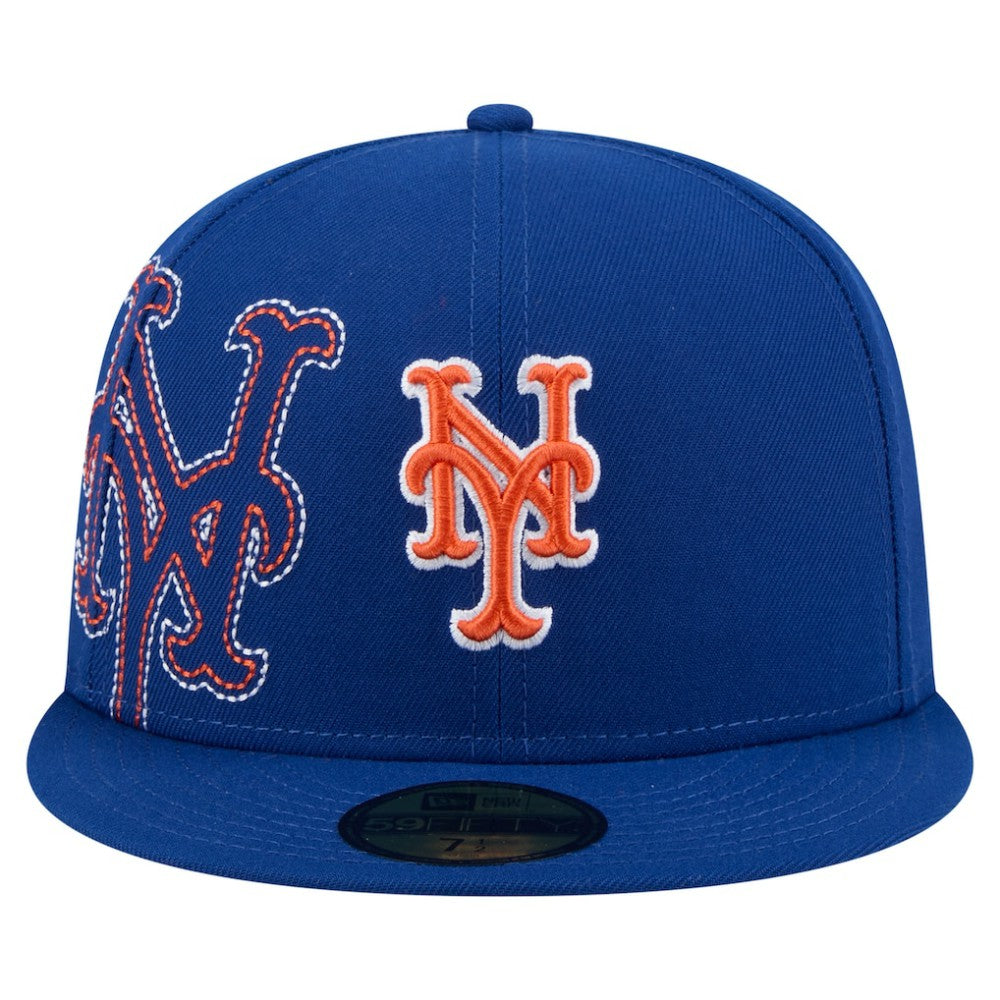 New York Mets New Era Yarn Stitch 59FIFTY Fitted Hat - Royal Hats