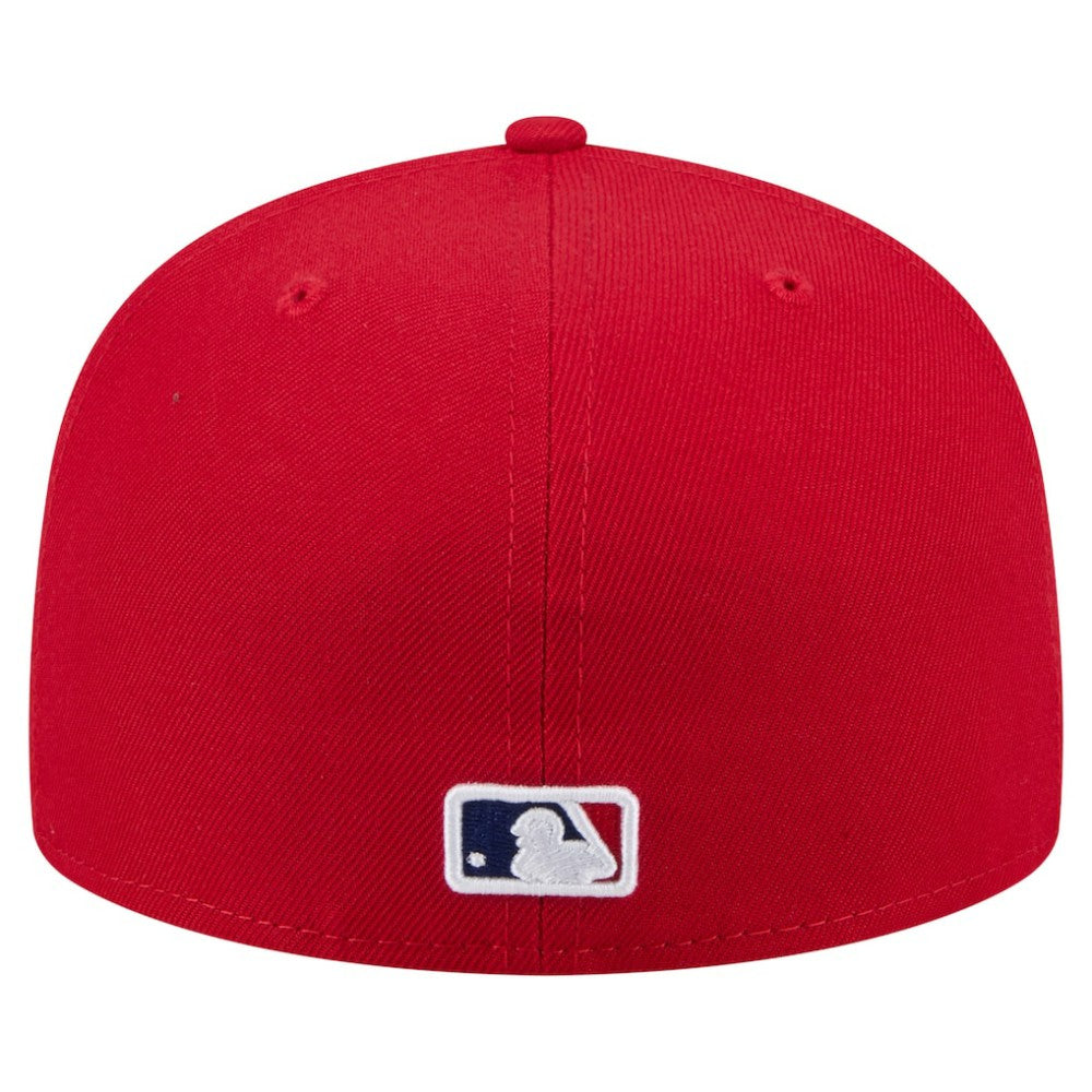 Philadelphia Phillies New Era Yarn Stitch 59FIFTY Fitted Hat - Red Hats