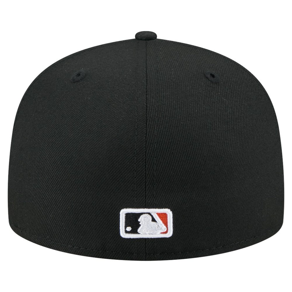 San Francisco Giants New Era Yarn Stitch 59FIFTY Fitted Hat - Black Hats