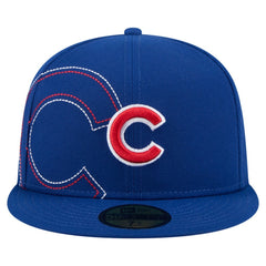 Chicago Cubs New Era Yarn Stitch 59FIFTY Fitted Hat - Royal Hats