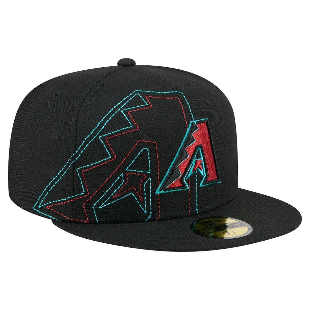 Arizona Diamondbacks New Era Yarn Stitch 59FIFTY Fitted Hat - Black Hats