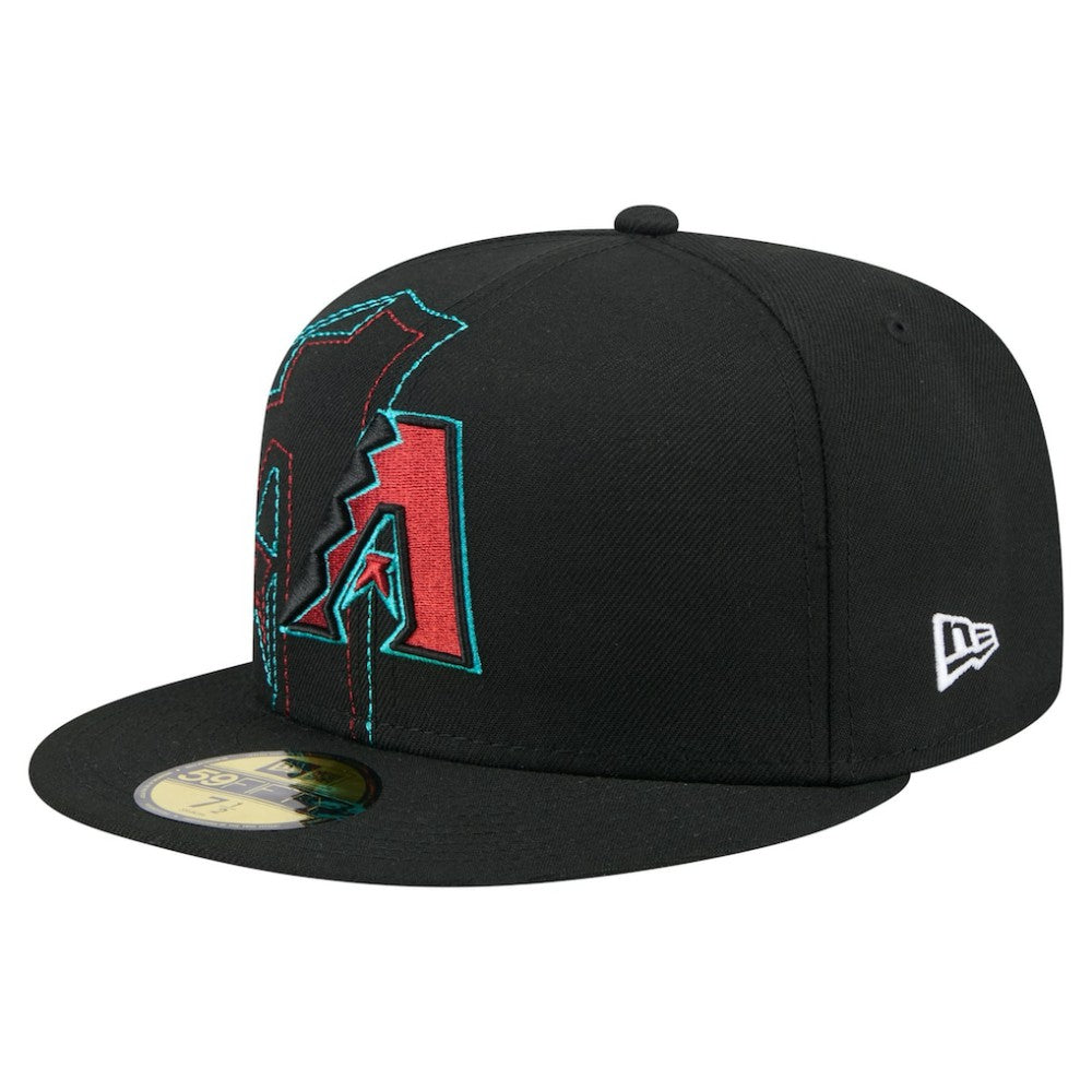 Arizona Diamondbacks New Era Yarn Stitch 59FIFTY Fitted Hat - Black Hats