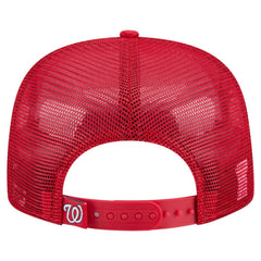 Washington Nationals New Era Retro Satin Script Golfer Adjustable Hat - Red Hats