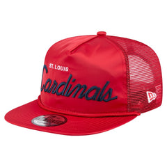 St. Louis Cardinals New Era Retro Satin Script Golfer Adjustable Hat - Red Hats