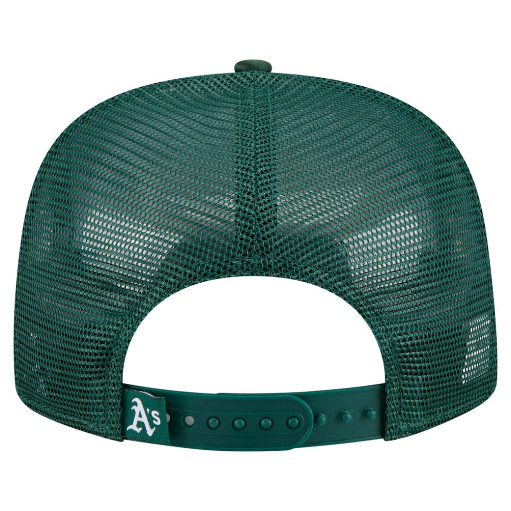Athletics New Era Retro Satin Script Golfer Adjustable Hat - Green Hats