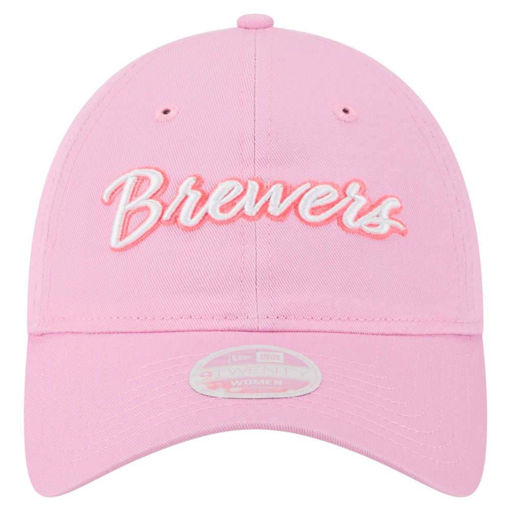 Milwaukee Brewers New Era Women's Mother's Day 9TWENTY Adjustable Hat - Pink Hats
