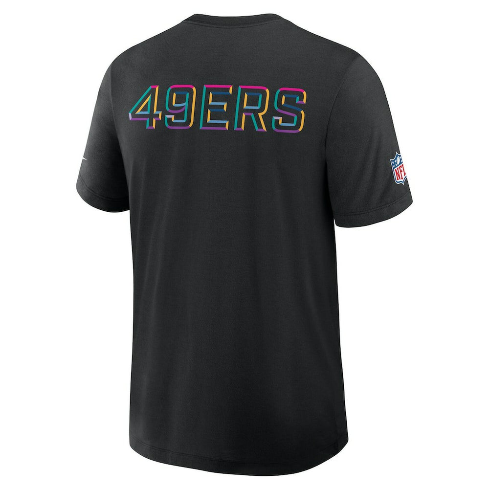 San Francisco 49ers Tall 2025 NFL Crucial Catch Tri-Blend Dri-FIT T-Shirt Black