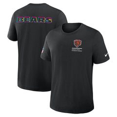 Chicago Bears Tall 2025 NFL Crucial Catch Tri-Blend Dri-FIT T-Shirt Black