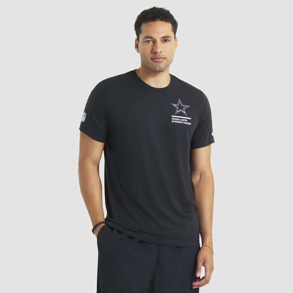 Dallas Cowboys Tall 2025 NFL Crucial Catch Tri-Blend Dri-FIT T-Shirt Black