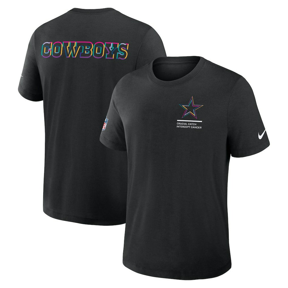 Dallas Cowboys Tall 2025 NFL Crucial Catch Tri-Blend Dri-FIT T-Shirt Black