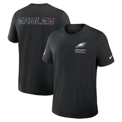 Philadelphia Eagles Tall 2025 NFL Crucial Catch Tri-Blend Dri-FIT T-Shirt Black
