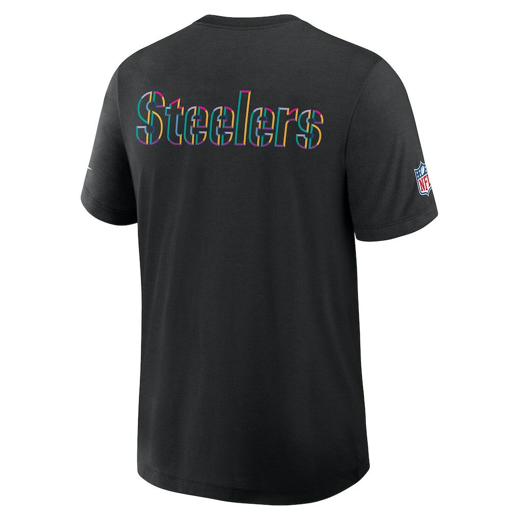 Pittsburgh Steelers Tall 2025 NFL Crucial Catch Tri-Blend Dri-FIT T-Shirt Black