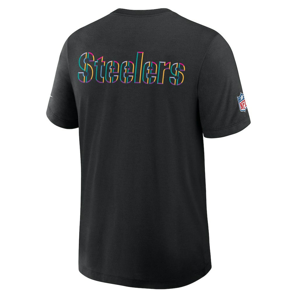 Pittsburgh Steelers Tall 2025 NFL Crucial Catch Tri-Blend Dri-FIT T-Shirt Black