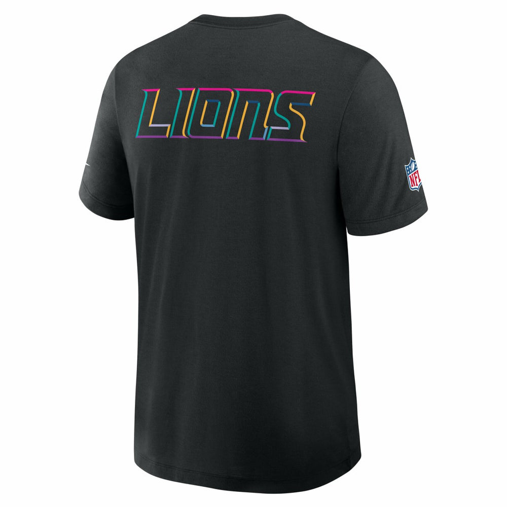 Detroit Lions Tall 2025 NFL Crucial Catch Tri-Blend Dri-FIT T-Shirt Black