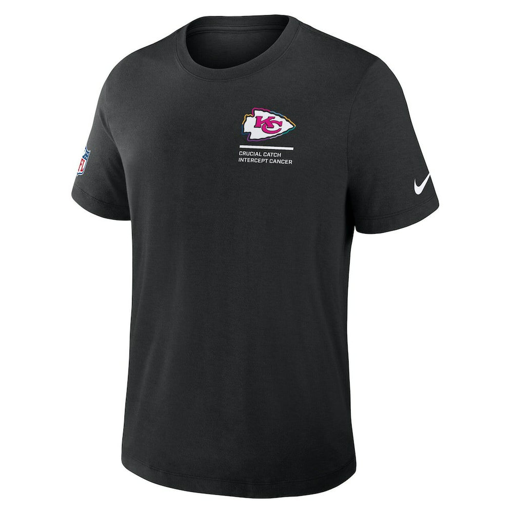 Kansas City Chiefs Tall 2025 NFL Crucial Catch Tri-Blend Dri-FIT T-Shirt Black