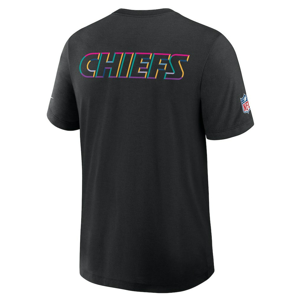 Kansas City Chiefs Tall 2025 NFL Crucial Catch Tri-Blend Dri-FIT T-Shirt Black