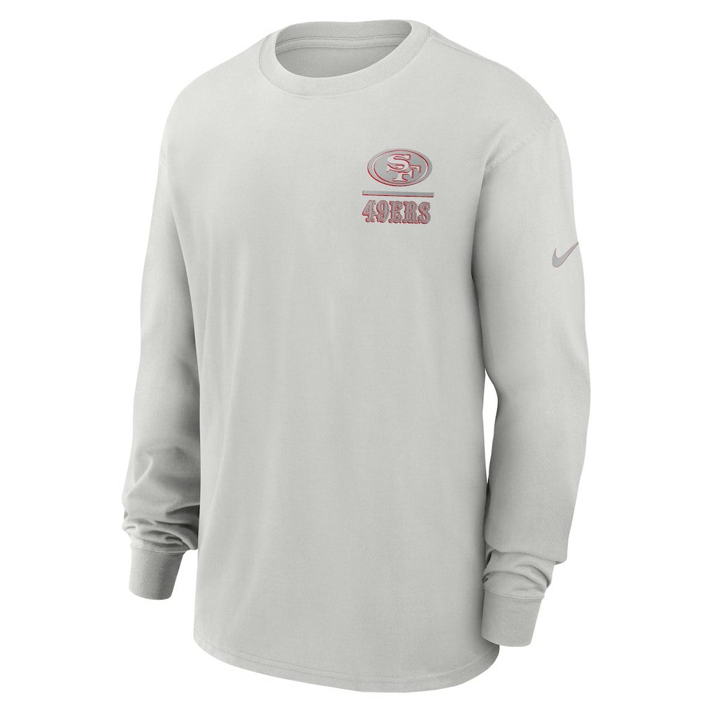 San Francisco 49ers Essential Heavy Max90 Long Sleeve T-Shirt Gray
