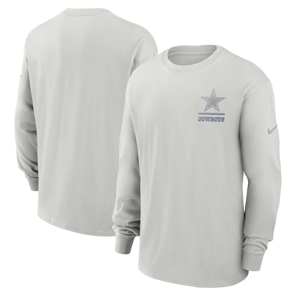 Dallas Cowboys Essential Heavy Max90 Long Sleeve T-Shirt Gray
